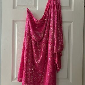 Pink Sequin Dress